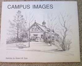 4 PENCIL SKETCHES BY ROBERT W DYAS &quot; ISU CAMPUS IMAGES&quot;  IOWA - $72.76