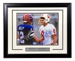 Jim Kelly Steve Young Signed Framed 11x14 NFL Football Photo BAS - £195.02 GBP