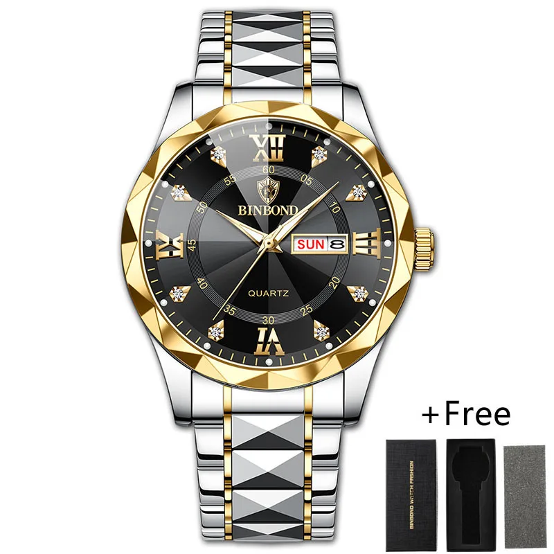 Luxury Men Watch High Quality Waterproof Luminous Men&#39;s Wristwatch Date ... - $29.48