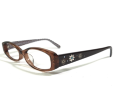 Coach Eyeglasses Frames RUTH 750AF TOFFEE 207 Brown Blue Round Floral 50-15-140 - £33.33 GBP
