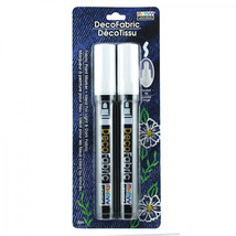 Uchida Deco Fabric Marker 2 Pack of White - $10.44