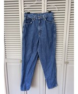 Vintage Chic High Waisted Mom Jeans Dark Denim Size 12 Average Made in USA - $14.55