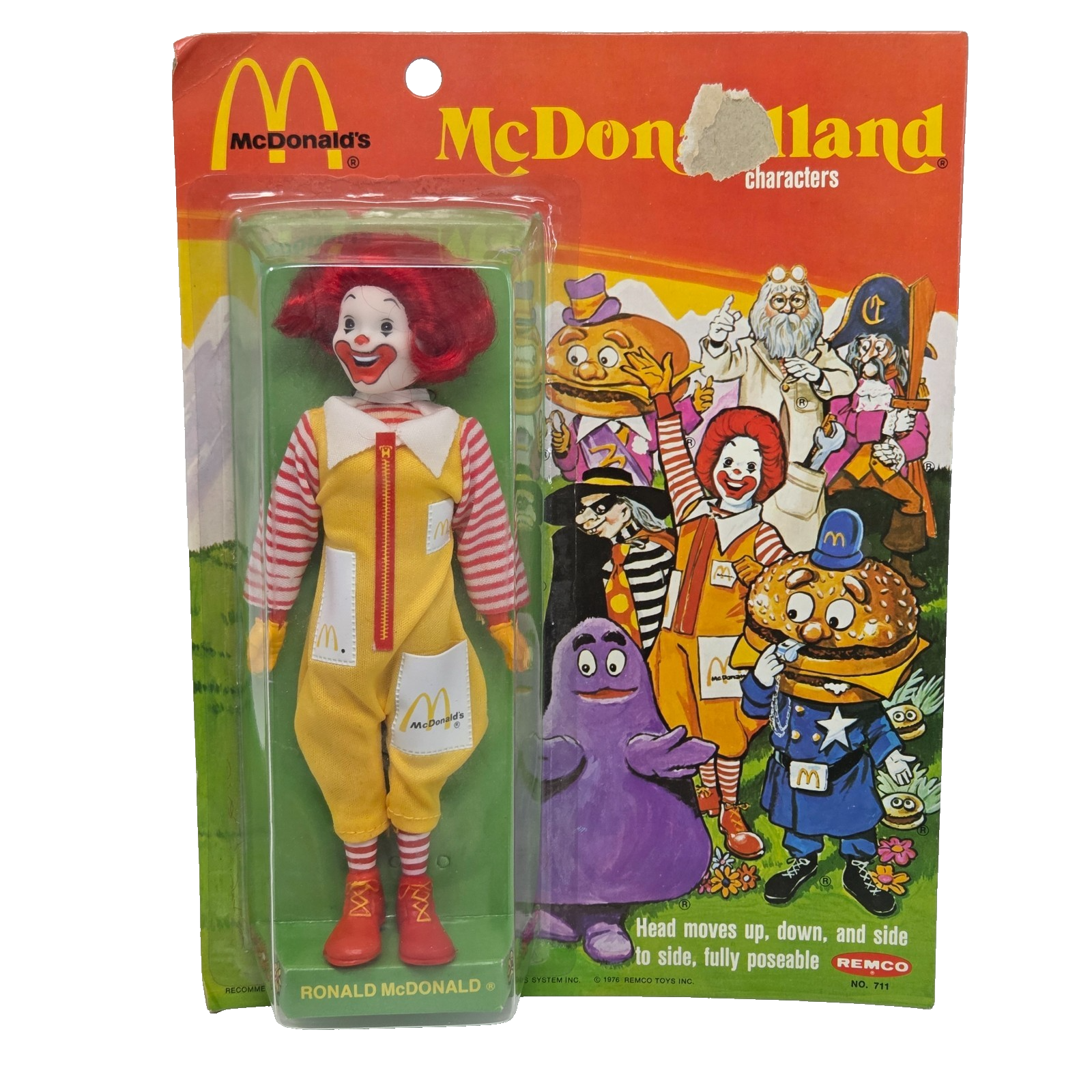 VINTAGE 1976 REMCO MCDONALDLAND CHARACTERS RONALD MCDONALD FIGURE NEW SE... - $76.00