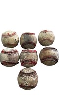 Lof of 7 POOR Condition All Leather Practice Craft Baseballs FREE SHIPPING - €15,21 EUR