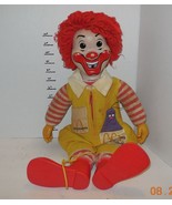 Vintage 1978 Ronald McDonald Plush Cloth Doll Vinyl Head 21” McDonald’s ... - €65,03 EUR