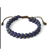 Unisex Lapis Natural Stone Double Layers Bracelet - $367.38 MXN