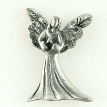 Serenity Angel Pin Pewter Jewelry Praying Wings Pinback