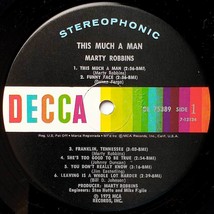 Marty Robbins: This Much A Man [12" Vinyl LP 33 rpm on Decca DL 7-5389] 1972 image 2