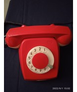 vintage red color phone retro office gimbal phone, phone-
show original ... - $34.65