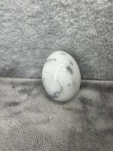 Vintage Granite Marble Polished Stone Egg Easter Decor White &amp; Gray 2&quot; Tall - $11.98