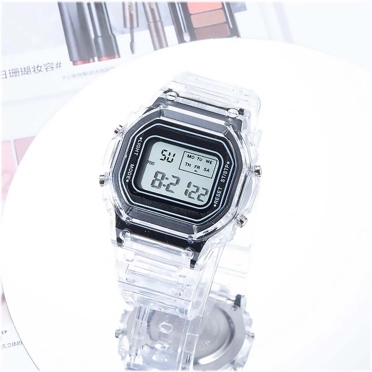  electronic watch men and women square junior high school high school students b - £83.10 GBP