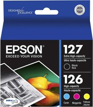 Epson T127120-Bcs Durabrite Ultra Black And Color Combo Pack Extra High,... - £84.39 GBP