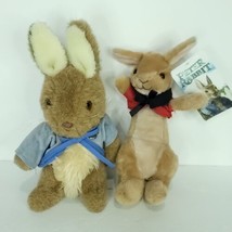 Lot Of 2 Peter Rabbit Easter Bunny Rabbit Eden Toy Factory Plush Stuffed... - $21.77