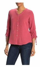 Foxcroft NYC Women&#39;s 3/4 Sleeve Button Down Shirt - £14.93 GBP+