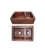 Mexican Copper Apron Hand Handcrafted Sink 2 Bowls 60/40 - $29,889.87 MXN