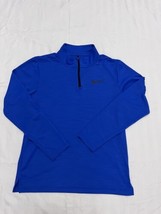 Nike Dri Fit Breathe 1/4 Zip Pullover Training Shirt Blue Men’s Size Small - £11.23 GBP