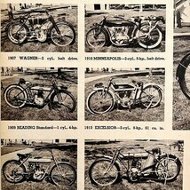 Antique Two Wheelers Early Motorcycles Print 1961 Yale Merkel Ephemera D... - $366.58 MXN