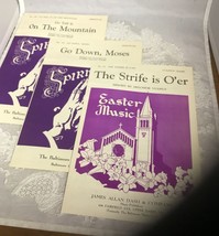 (3) Vintage Easter Sheet Music James Allan Dash Co &quot;Go Tell it on the Mo... - $9.89