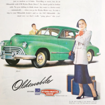 1947 Oldsmobile 78 Club Sedan Advertisement Automobilia Forest Green DWJJ20 - $29.99
