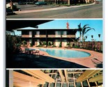 Marlo Carousel Motel Multiview Fresno California CA UNP Chrome Postcard D21 - £6.27 GBP