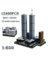 MOC-156123 The World Trade Center 1:650 Building Blocks Bricks Toys Set 12400Pcs - $940.49