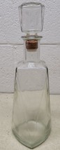 Vintage Whiskey Decanter, Square top and Bottom with Stopper - 11.5&quot; Tall - $470.22 MXN