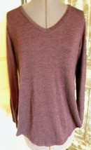 Rue 21 Women&#39;s Size M Purple Heather Long Sleeve Top With Split Sides - £6.78 GBP