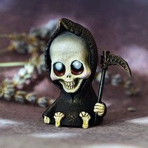 Baby Grim Reaper Ornament Gothic Death Statues Resin Art Craft Decoration Horror - £11.33 GBP