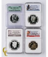 2001-S S50¢ PF70UCAM 1964 50¢ PR69DCAM 2014-S $1 PF70UCAM 2014-S S50¢ PF... - €257,73 EUR