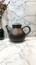 West Germany Bay Keramik Vintage Teapot Lid Carafe Stoneware Brown Matte Glaze - £48.47 GBP