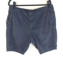 Uniqlo Mens Khaki Shorts Cotton Navy Blue Size XL - £9.91 GBP