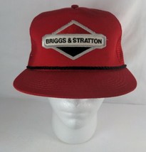 Vintage Briggs &amp; Stratton Mesh Snapback K-Products Trucker Farmer Hat Made In US - £23.58 GBP