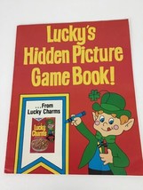 Vintage Lucky Charms Cereal Hidden Picture Game Book Coloring Promo New ... - $44.50