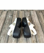 Crocs Stomp Fisherman Sandal White Platform Slide Womens Sandal 209938 S... - $95.84 CAD