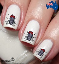 Flies &amp; Mosquito Bug Nail Art Decal Sticker Water Transfer Slider - Insect Theme - £3.66 GBP