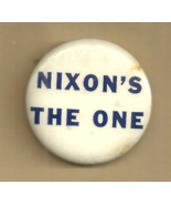 NIXON&#39;S THE ONE - PRESIDENT RICHARD NIXON &amp; WATERGATE - RARE 1974 BUTTON... - £55.45 GBP