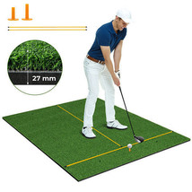 Artificial Turf Mat for Indoor and Outdoor Golf Practice Includes 2 Rubb... - $158.46