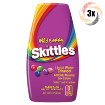 3x Bottles Skittles Wild Berry Liquid Water Enhancer | Sugar Free | 1.62oz - £14.48 GBP