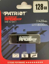 Patriot - PEF128GRGPB32U - 128GB Rage Lite Flash Drive Memory USB 3.2 - £20.74 GBP
