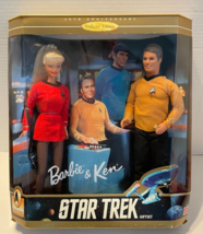 Vintage Star Trek Barbie &amp; Ken Doll Giftset New in Box 1996 30th Anniversary - £22.84 GBP