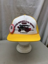 trucker hat baseball cap Vintage Snapback Mesh Retro Rollag MN Pin Minneapolis - £31.89 GBP
