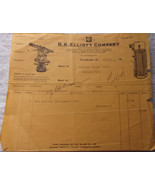 Vintage B.K. Elliott Company Cleveland Ohio Invoice 1927 - $9.59 CAD
