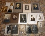 Group Lot Antique Photos - (17) Young Men &amp; Upstanding Cool Dudes - $19.75