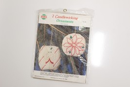 Vintage NeedleMagic Candlewicking Christmas Ornament Kit New - £7.67 GBP