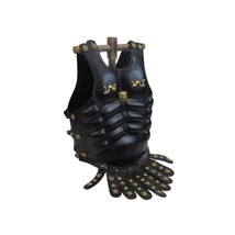 Medieval Black Leather Muscle Armor, One Size, Fits Most - $235.00