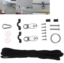 Kayak Canoe Anchor Trolley Kit System With Pulley Pad Eyelet Ring Hook A... - £29.56 GBP