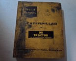 Caterpillar D8 Trattore 36A4469 46A10725 Binder Servizio Manuale Damaged... - $34.97