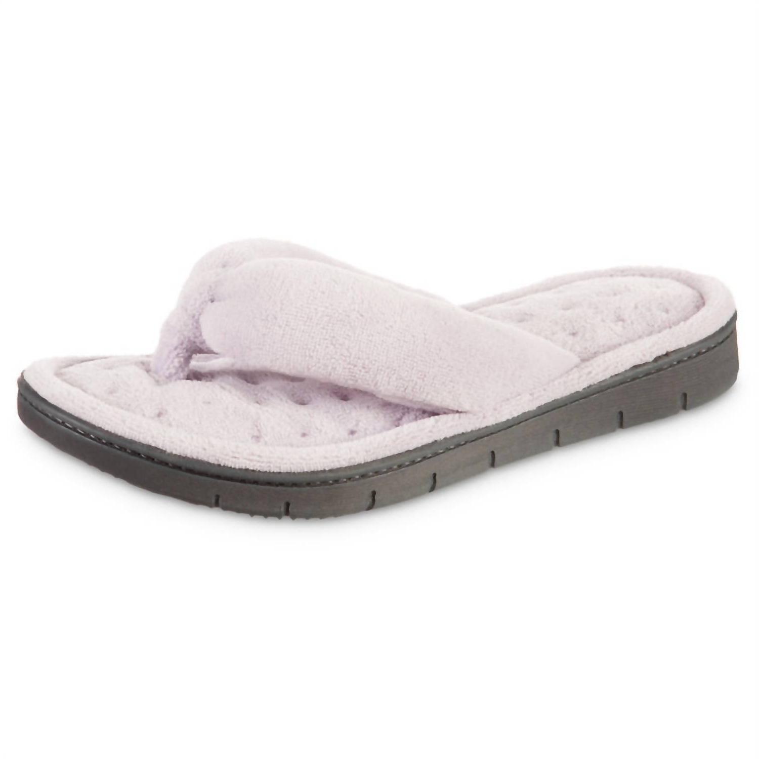 Isotoner Women&#39;s Recycled Aster Thong Slipper Thistle - $34.00