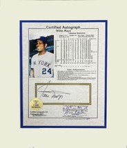 Willy Mays Certified Autograph Photo Document Museum Framed Ready to Dis... - $593.01