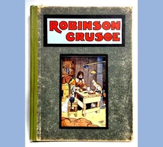 Antique Robinson Crusoe Little Folks Robarts Illustrated Hassall R.I. - £19.42 GBP